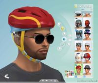 Sims 4 Mod: (NO) Bicycle Helmet (Image #2)