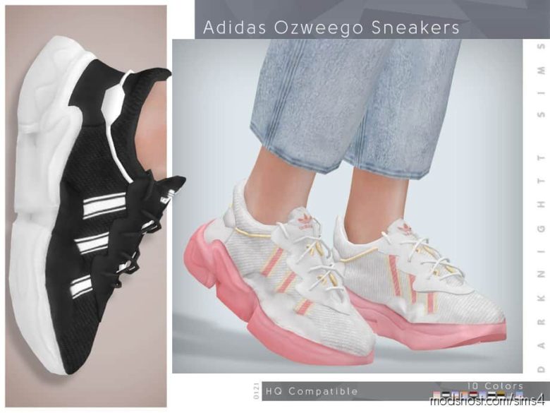 Sims 4 Shoes Mod: Adidas Ozweego Sneakers (Featured)