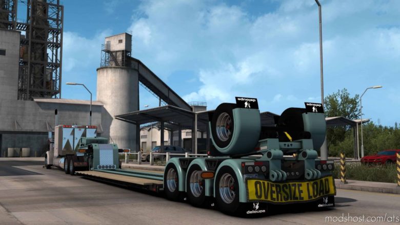 ATS Trailer Mod: Custom Deloupe Lowboy 06.01.21 1.39.X (Featured)