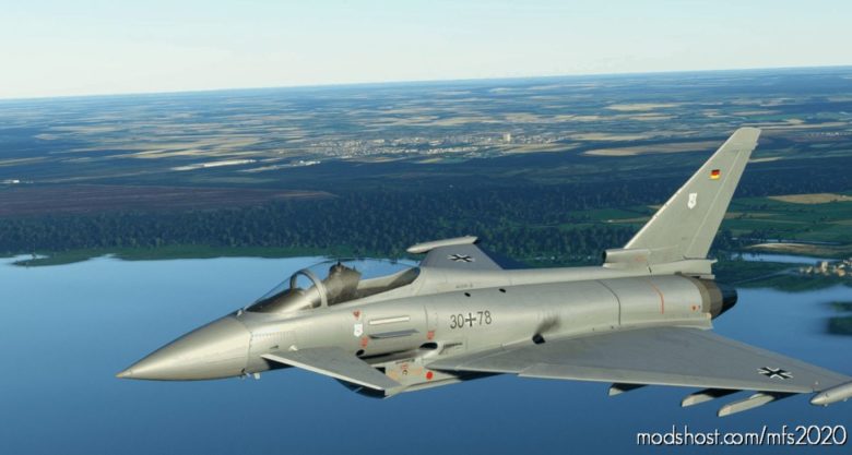 MSFS 2020 Germany Livery Mod: German Airforce Basepack For Eurofighter (Bredok3D) (Featured)