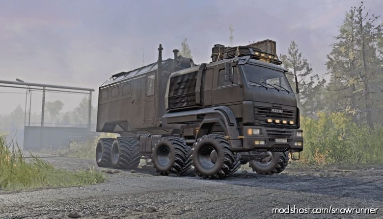 SnowRunner Truck Mod: Azov 64131 JBE V0.6 (Featured)