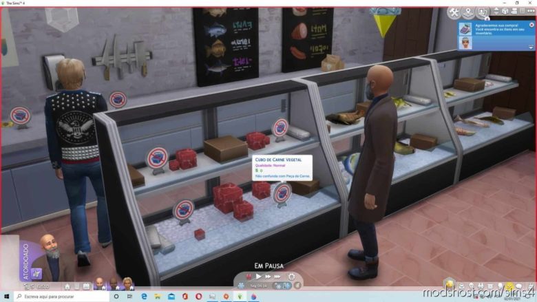 Sims 4 Mod: Vegetal Meat Cube CAN BE Sold ON Retail Lots And Storage ON Retail Fridge (Featured)