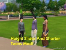 Sims 4 Mod: Height Slider And Shorter Teens Mod V1.2 (Featured)