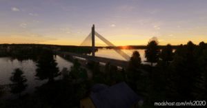 MSFS 2020 Scenery Mod: Rovaniemi – Jätkänkynttilä (Lumberjack Candle Bridge) (Image #4)