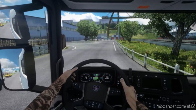 ETS2 Mod: Animated Hands Mod For ALL Trucks 1.39 (Featured)