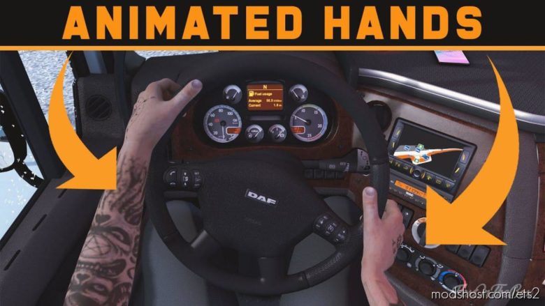 ETS2 Mod: Hands While Driving 1.39 (Featured)