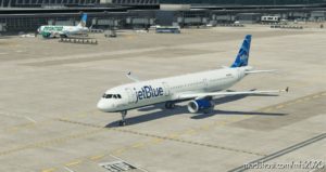 MSFS 2020 A321 Livery Mod: Jetblue “Streamers” – AMP A321 (Image #4)