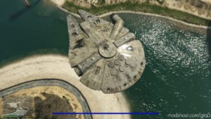 GTA 5 Vehicle Mod: Star Wars Millennium Falcon V0.1 (Image #4)