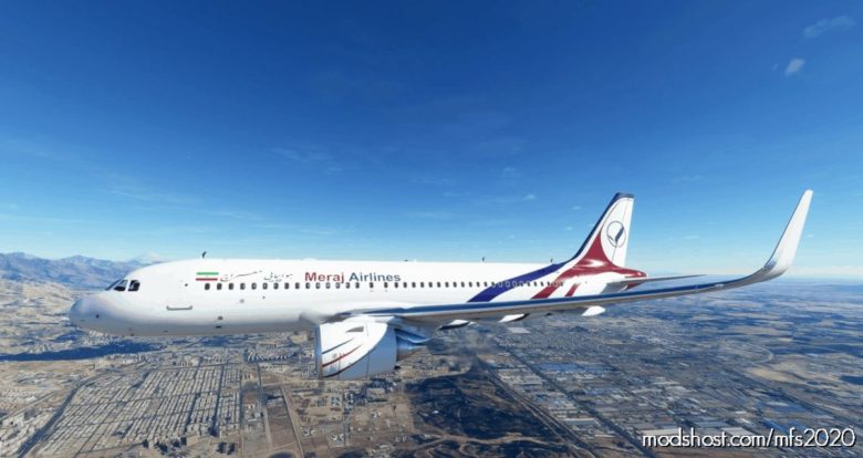 MSFS 2020 Livery Mod: Meraj AIR A320 NEO – 8K (Featured)