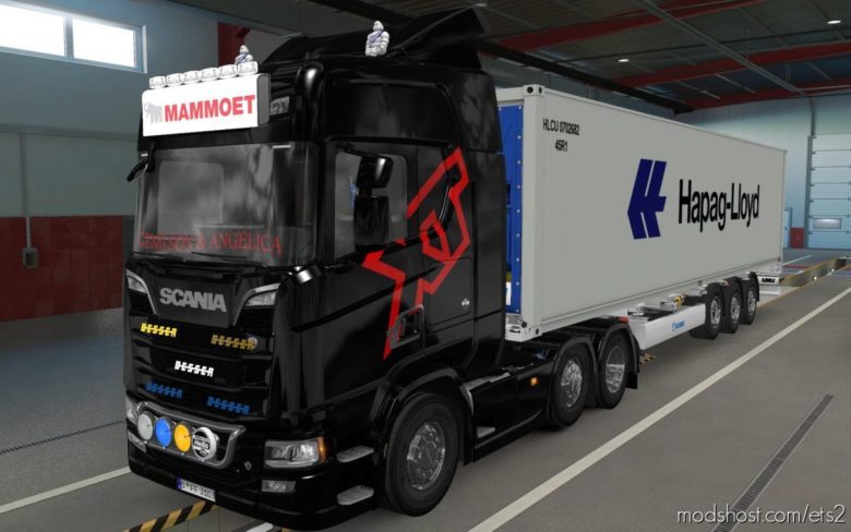 ETS2 Part Mod: BIG Lightbox Scania R And S 2016 Mammoet 1.39 (Featured)