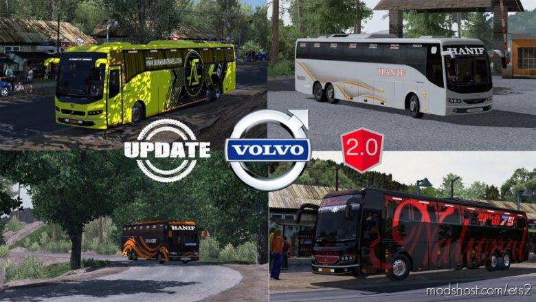 ETS2 Bus Mod: Volvo B9R I-Shift Multiaxle Update V2.0 1.39 (Featured)