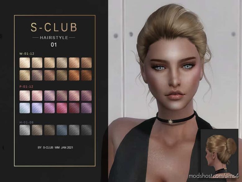 Sims 4 Mod: TS4 WM Hair 202101 (Featured)