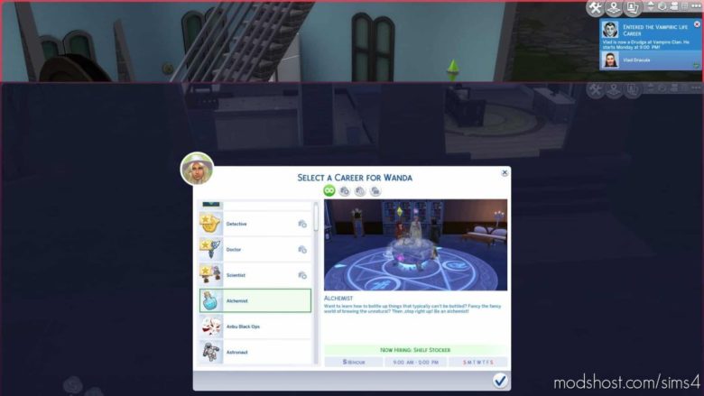 Sims 4 Mod: Alchemist (Potion Brewer) Career (Featured)