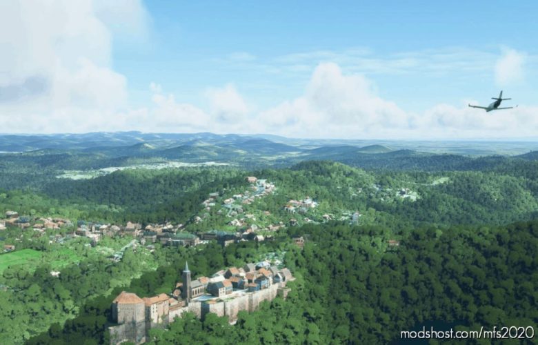 MSFS 2020 Scenery Mod: 81 Castles ANS Pois In French Alsace (Featured)