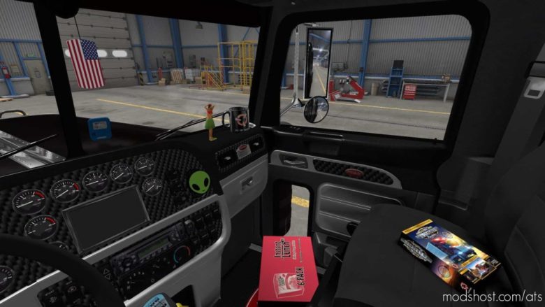 ATS Interior Mod: Cabin Accessories DLC Support Patch For Peterbilt Modified V2.3 (Featured)