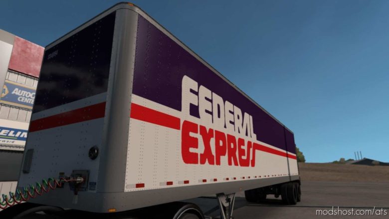 ATS Mod: 1980S Federal Express Trailer Skin Pack (Featured)