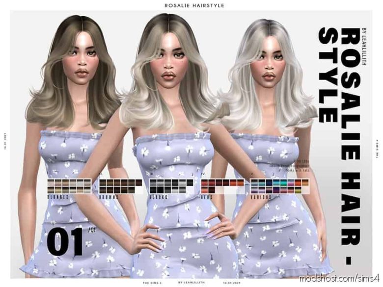 Sims 4 Mod: Leahlillith Rosalie Hairstyle (Featured)