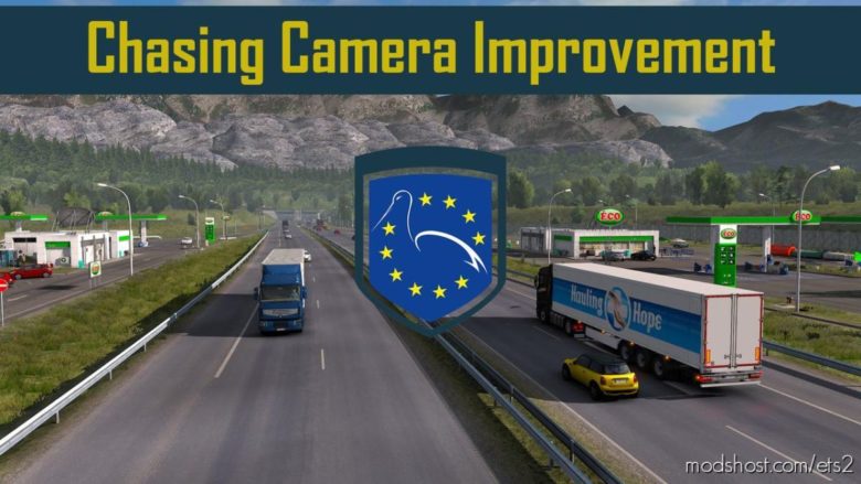 ETS2 Mod: Chasing Camera Improvement V1.10 1.39 (Featured)