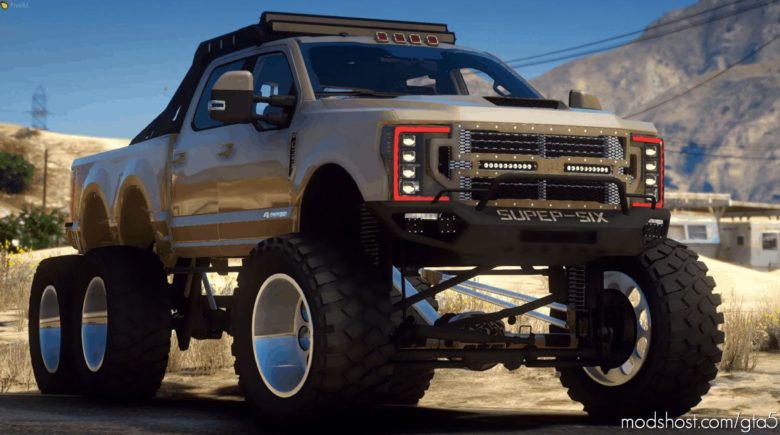 GTA 5 Vehicle Mod: Ford F350 6X6 2020 (Featured)