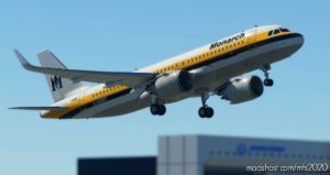 MSFS 2020 A320neo Livery Mod: A320 Monarch Classic (Image #4)