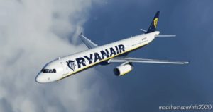 MSFS 2020 A321 Livery Mod: Ryanair A321 (Featured)