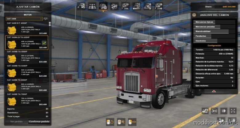 ATS Part Mod: CAT 3408 Engine Pack V1.1 (Featured)