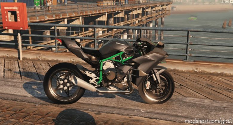 GTA 5 Vehicle Mod: Kawasaki Ninja H2/H2R V3.1 (Featured)