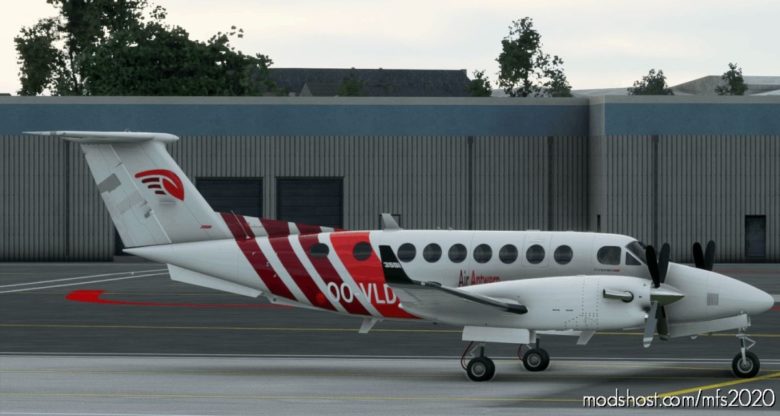 MSFS 2020 Livery Mod: Beechcraft King AIR 350 AIR Antwerp (Featured)