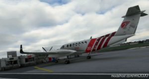 MSFS 2020 Livery Mod: Beechcraft King AIR 350 AIR Antwerp (Image #4)