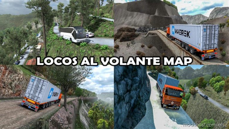 ETS2 Mod: Map Locos AL Volante (Extreme Route) 1.40 (Featured)