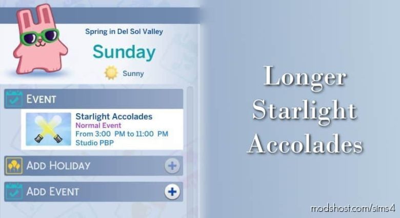 Sims 4 Mod: Longer Starlight Accolades (Featured)