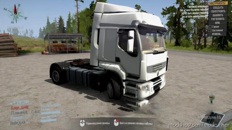 MudRunner Mod: Renault Premium Truck V1.1 (Featured)