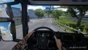 ETS2 Mod: Animated Hands Mod For ALL Trucks 1.40 (Featured)