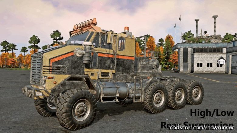 SnowRunner Truck Mod: Derry 4520 Longhorn V11.2A (Featured)