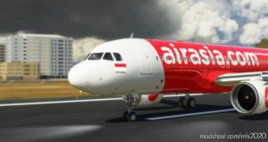 MSFS 2020 8K Livery Mod: Airasia Indonesia 8K (Pk-Azo) (Image #2)