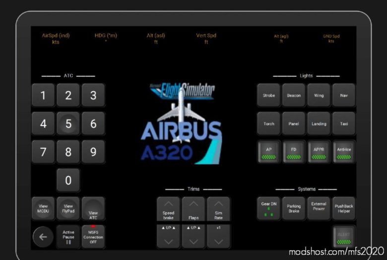 MSFS 2020 A320 Mod: Touchportal A320Neo Flybywire V0.9.1 (Featured)