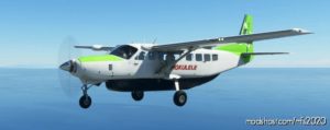 MSFS 2020 Cessna Mod: Mokulele Airlines Cessna 208B Green Livery (Featured)