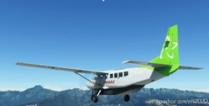 MSFS 2020 Cessna Mod: Mokulele Airlines Cessna 208B Green Livery (Image #2)