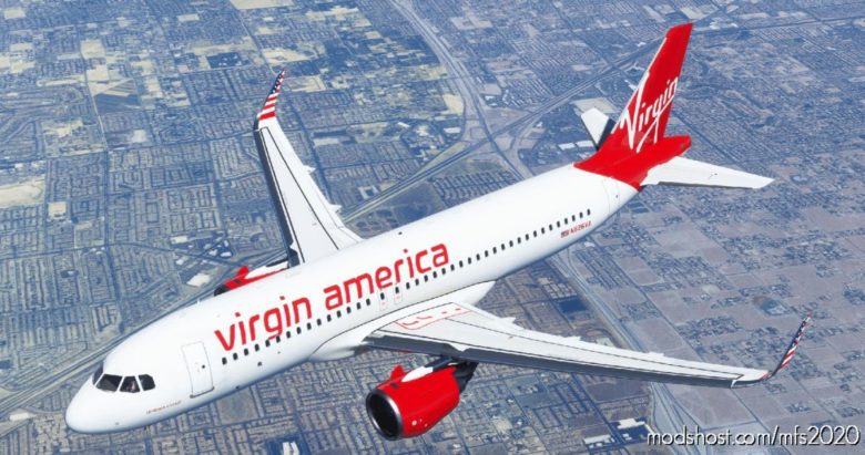 MSFS 2020 Virgin Livery Mod: America – A320Neo 8K (Featured)