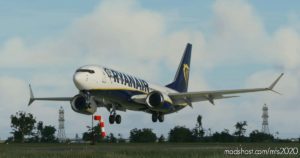 MSFS 2020 Ryanair Livery Mod: B737-800 MAX Ryanair (Featured)