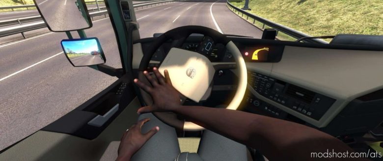 ATS Mod: Skins Driver Hands Without Tattoo TWO Options 1.39 (Featured)