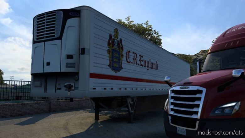 ATS Mod: CR England 53FT Trailer Skin (Featured)