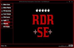 RDR2 Tool Mod: RED Dead Redemption 2 Save Editor V0.1.9.0 Updated (Featured)