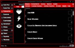 RDR2 Tool Mod: RED Dead Redemption 2 Save Editor V0.1.9.0 Updated (Image #7)