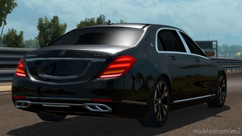 ETS2 Car Mod: Mercedes-Benz S650 Maybach 2018 V6 1.40 (Featured)