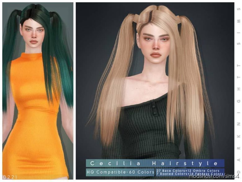 Sims 4 Mod: Cecilia Hairstyle (Featured)