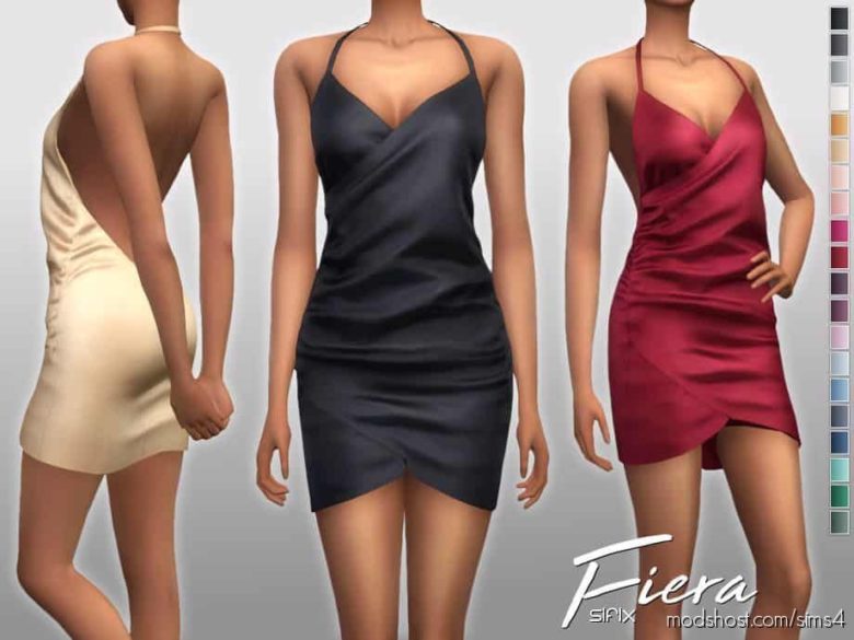 Sims 4 Clothes Mod: Fiera Dress (Featured)