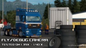 ETS2 Camera Mod: Fly/Debug Camera & Hidden Modes (Featured)