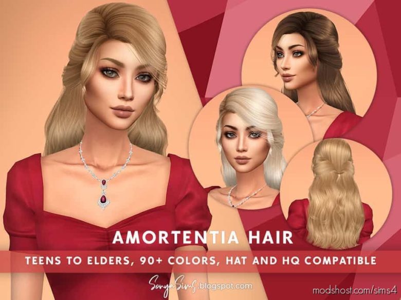 Sims 4 Mod: Amortentia Hair (Adults) (Featured)