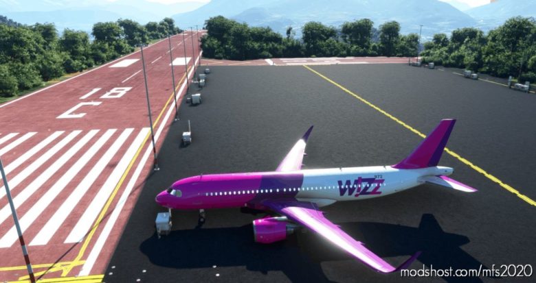 MSFS 2020 A320 Livery Mod: Livrée A320 W!Zz Wizzaire V1.1 (Featured)